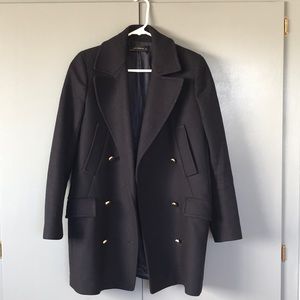 Zara navy blue coat
